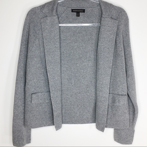 Banana Republic Sweaters - Banana Republic Gray Open Front Cardigan